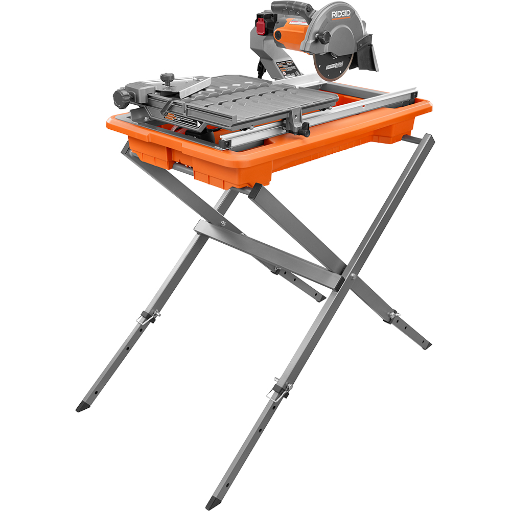 RIDGID: 9 Amp 7 in. Wet Tile Saw with Stand