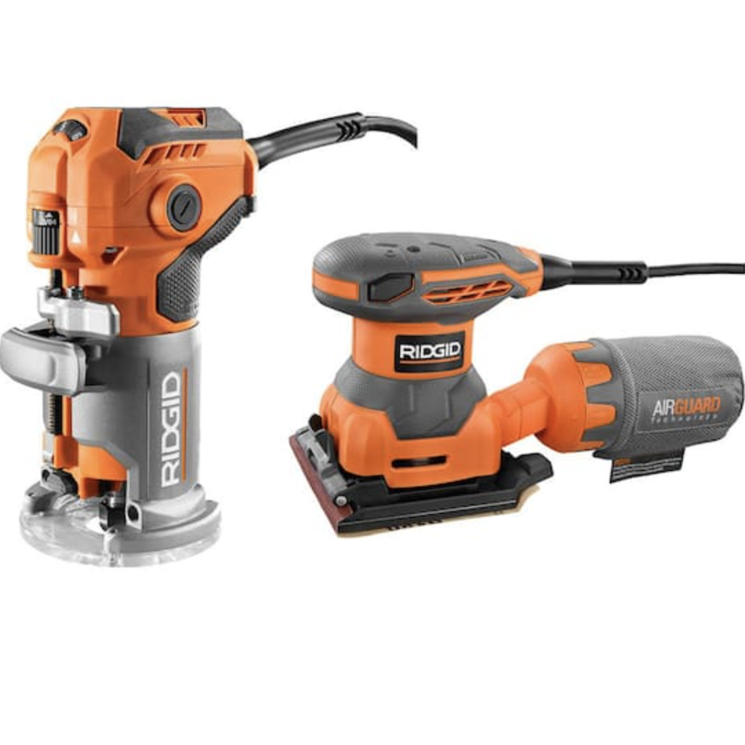 RIDGID: Trim Router and 1/4 Sheet Sander Combo